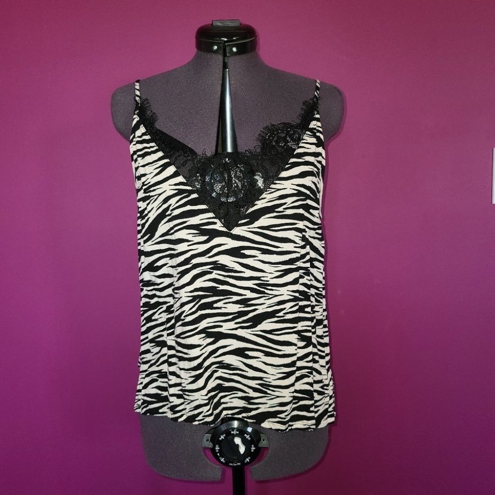 H&M Divided Zebra Tank Size US 8